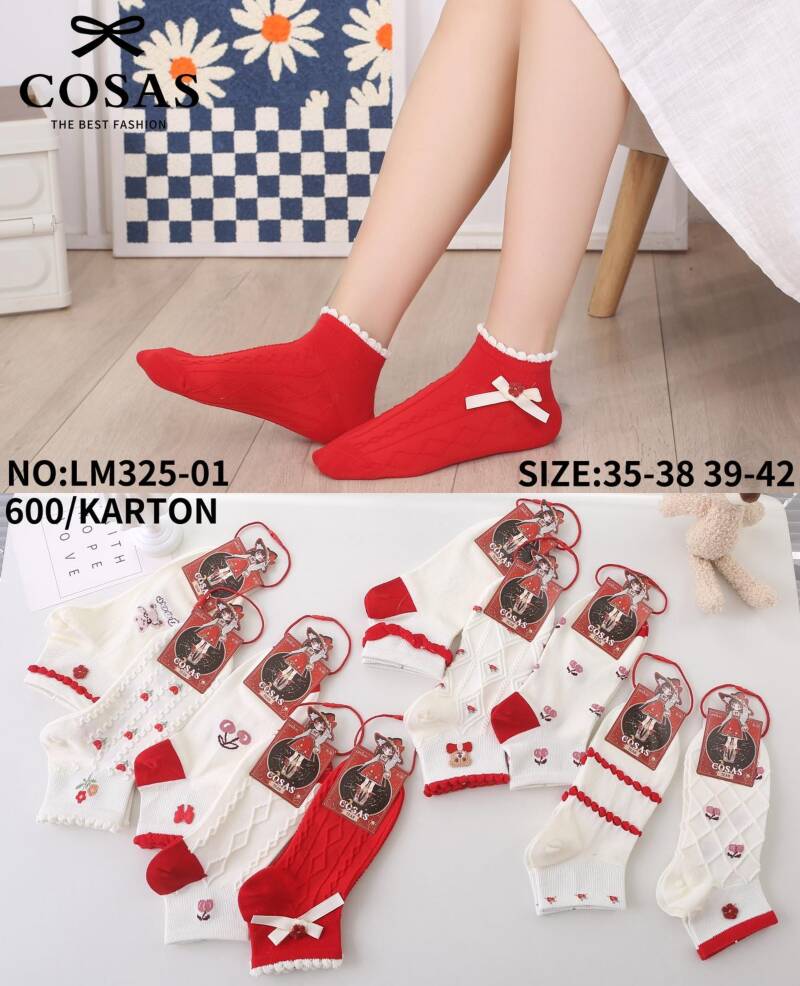 Skarpety damskie Roz 35-42, Mix kolor Paczka 40 szt